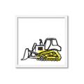 Picture of Construction Dozer _GroupedProduct_Square_Mini_ _GroupedProduct_Square_Framed_Matted_