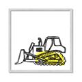 Picture of Construction Dozer _GroupedProduct_Square_Mini_ _GroupedProduct_Square_Framed_Matted_