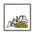 Picture of Construction Dozer _GroupedProduct_Square_Mini_ _GroupedProduct_Square_Framed_Matted_