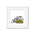 Picture of Construction Dozer _GroupedProduct_Square_Mini_ _GroupedProduct_Square_Framed_Matted_