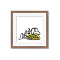Picture of Construction Dozer _GroupedProduct_Square_Mini_ _GroupedProduct_Square_Framed_Matted_