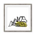 Picture of Construction Dozer _GroupedProduct_Square_Mini_ _GroupedProduct_Square_Framed_Matted_