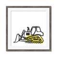 Picture of Construction Dozer _GroupedProduct_Square_Mini_ _GroupedProduct_Square_Framed_Matted_