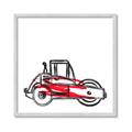 Picture of Construction Roller _GroupedProduct_Square_Mini_ _GroupedProduct_Square_Framed_Matted_