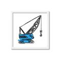 Picture of Construction Crane _GroupedProduct_Square_Mini_ _GroupedProduct_Square_Framed_Matted_