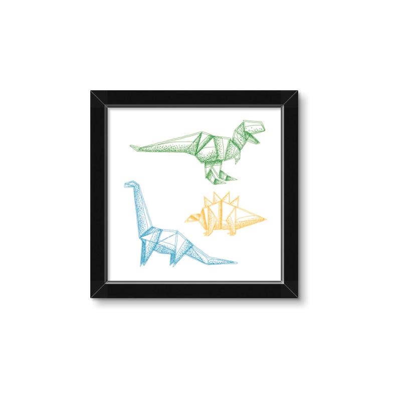 Picture of Geo Dinosaurs I _GroupedProduct_Square_Mini_ _GroupedProduct_Square_Framed_Matted_