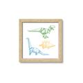 Picture of Geo Dinosaurs I _GroupedProduct_Square_Mini_ _GroupedProduct_Square_Framed_Matted_