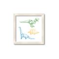 Picture of Geo Dinosaurs I _GroupedProduct_Square_Mini_ _GroupedProduct_Square_Framed_Matted_