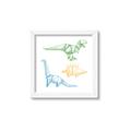 Picture of Geo Dinosaurs I _GroupedProduct_Square_Mini_ _GroupedProduct_Square_Framed_Matted_