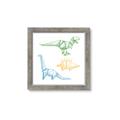 Picture of Geo Dinosaurs I _GroupedProduct_Square_Mini_ _GroupedProduct_Square_Framed_Matted_