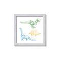 Picture of Geo Dinosaurs I _GroupedProduct_Square_Mini_ _GroupedProduct_Square_Framed_Matted_