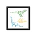 Picture of Geo Dinosaurs I _GroupedProduct_Square_Mini_ _GroupedProduct_Square_Framed_Matted_