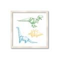 Picture of Geo Dinosaurs I _GroupedProduct_Square_Mini_ _GroupedProduct_Square_Framed_Matted_