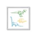 Picture of Geo Dinosaurs I _GroupedProduct_Square_Mini_ _GroupedProduct_Square_Framed_Matted_