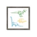 Picture of Geo Dinosaurs I _GroupedProduct_Square_Mini_ _GroupedProduct_Square_Framed_Matted_