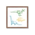 Picture of Geo Dinosaurs I _GroupedProduct_Square_Mini_ _GroupedProduct_Square_Framed_Matted_