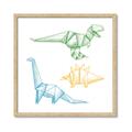 Picture of Geo Dinosaurs I _GroupedProduct_Square_Mini_ _GroupedProduct_Square_Framed_Matted_