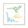 Picture of Geo Dinosaurs I _GroupedProduct_Square_Mini_ _GroupedProduct_Square_Framed_Matted_