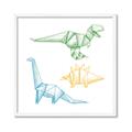 Picture of Geo Dinosaurs I _GroupedProduct_Square_Mini_ _GroupedProduct_Square_Framed_Matted_