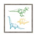 Picture of Geo Dinosaurs I _GroupedProduct_Square_Mini_ _GroupedProduct_Square_Framed_Matted_