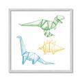 Picture of Geo Dinosaurs I _GroupedProduct_Square_Mini_ _GroupedProduct_Square_Framed_Matted_