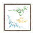 Picture of Geo Dinosaurs I _GroupedProduct_Square_Mini_ _GroupedProduct_Square_Framed_Matted_