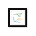 Picture of Geo Dinosaurs I _GroupedProduct_Square_Mini_ _GroupedProduct_Square_Framed_Matted_