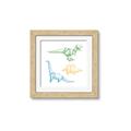 Picture of Geo Dinosaurs I _GroupedProduct_Square_Mini_ _GroupedProduct_Square_Framed_Matted_
