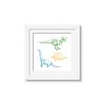 Picture of Geo Dinosaurs I _GroupedProduct_Square_Mini_ _GroupedProduct_Square_Framed_Matted_