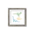 Picture of Geo Dinosaurs I _GroupedProduct_Square_Mini_ _GroupedProduct_Square_Framed_Matted_