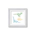 Picture of Geo Dinosaurs I _GroupedProduct_Square_Mini_ _GroupedProduct_Square_Framed_Matted_