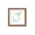 Picture of Geo Dinosaurs I _GroupedProduct_Square_Mini_ _GroupedProduct_Square_Framed_Matted_