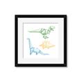 Picture of Geo Dinosaurs I _GroupedProduct_Square_Mini_ _GroupedProduct_Square_Framed_Matted_