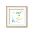 Picture of Geo Dinosaurs I _GroupedProduct_Square_Mini_ _GroupedProduct_Square_Framed_Matted_