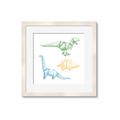 Picture of Geo Dinosaurs I _GroupedProduct_Square_Mini_ _GroupedProduct_Square_Framed_Matted_