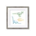 Picture of Geo Dinosaurs I _GroupedProduct_Square_Mini_ _GroupedProduct_Square_Framed_Matted_