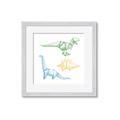 Picture of Geo Dinosaurs I _GroupedProduct_Square_Mini_ _GroupedProduct_Square_Framed_Matted_