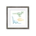 Picture of Geo Dinosaurs I _GroupedProduct_Square_Mini_ _GroupedProduct_Square_Framed_Matted_