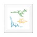 Picture of Geo Dinosaurs I _GroupedProduct_Square_Mini_ _GroupedProduct_Square_Framed_Matted_