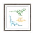 Picture of Geo Dinosaurs I _GroupedProduct_Square_Mini_ _GroupedProduct_Square_Framed_Matted_