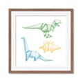 Picture of Geo Dinosaurs I _GroupedProduct_Square_Mini_ _GroupedProduct_Square_Framed_Matted_