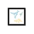 Picture of Geo Dinosaurs II _GroupedProduct_Square_Mini_ _GroupedProduct_Square_Framed_Matted_