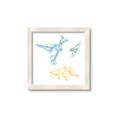 Picture of Geo Dinosaurs II _GroupedProduct_Square_Mini_ _GroupedProduct_Square_Framed_Matted_