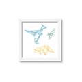 Picture of Geo Dinosaurs II _GroupedProduct_Square_Mini_ _GroupedProduct_Square_Framed_Matted_