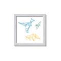 Picture of Geo Dinosaurs II _GroupedProduct_Square_Mini_ _GroupedProduct_Square_Framed_Matted_