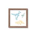 Picture of Geo Dinosaurs II _GroupedProduct_Square_Mini_ _GroupedProduct_Square_Framed_Matted_
