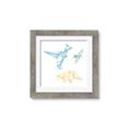 Picture of Geo Dinosaurs II _GroupedProduct_Square_Mini_ _GroupedProduct_Square_Framed_Matted_