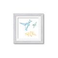 Picture of Geo Dinosaurs II _GroupedProduct_Square_Mini_ _GroupedProduct_Square_Framed_Matted_