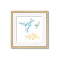 Picture of Geo Dinosaurs II _GroupedProduct_Square_Mini_ _GroupedProduct_Square_Framed_Matted_