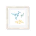 Picture of Geo Dinosaurs II _GroupedProduct_Square_Mini_ _GroupedProduct_Square_Framed_Matted_